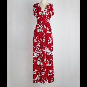 ISO ModCloth Ruby Rocks Feeling Serene Dress
